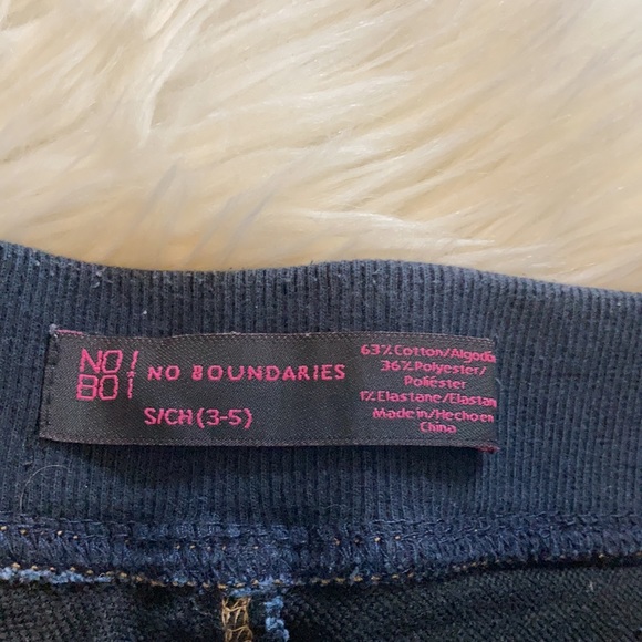 No boundaries blue black chambray denim blue Jean shorty shorts short shorts - Picture 10 of 17